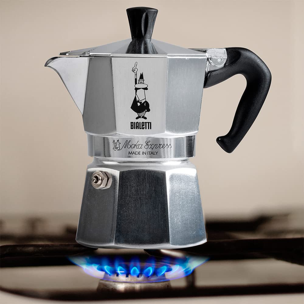 Bialetti Moka Express 6-Cup Aluminum Stovetop Coffee Maker