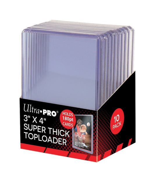 Ultra Pro 3"x4" Super Thick 180PT Card Toploader - 10ct