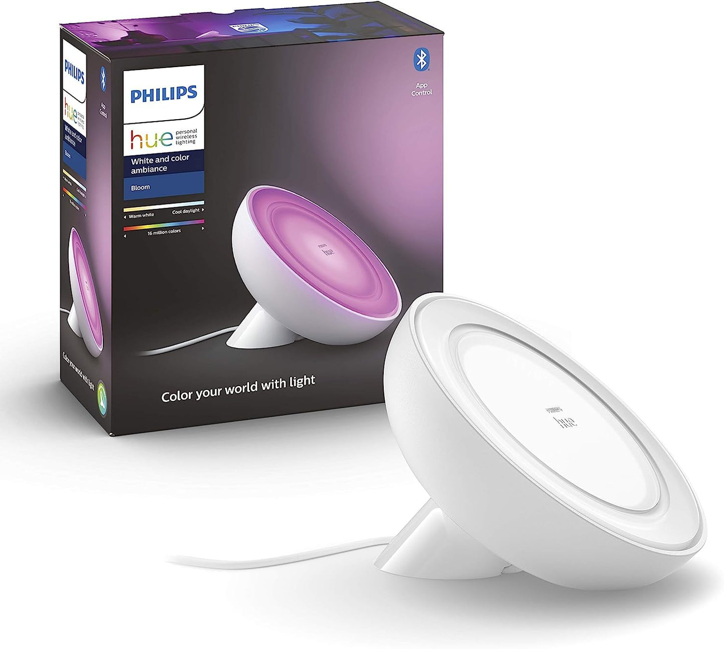 Philips Hue Bloom Smart LED Table Lamp with Bluetooth