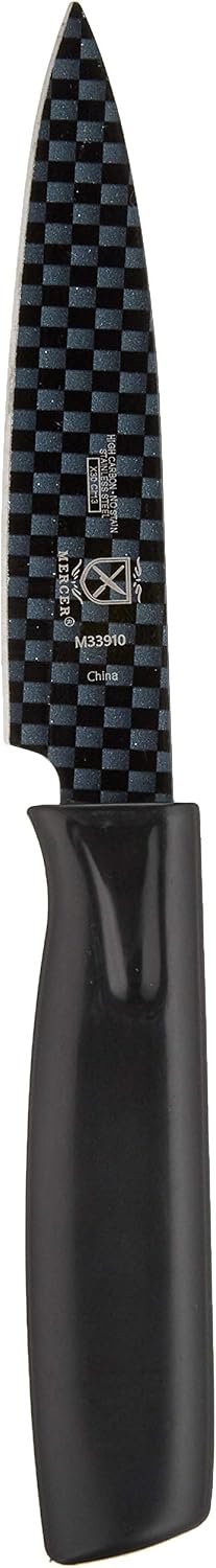 Mercer Culinary Non-Stick Paring Knife 4 Inch Black 1 Pack