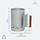 Charcoal Chimney Starter - Fast & Safe BBQ Ignition