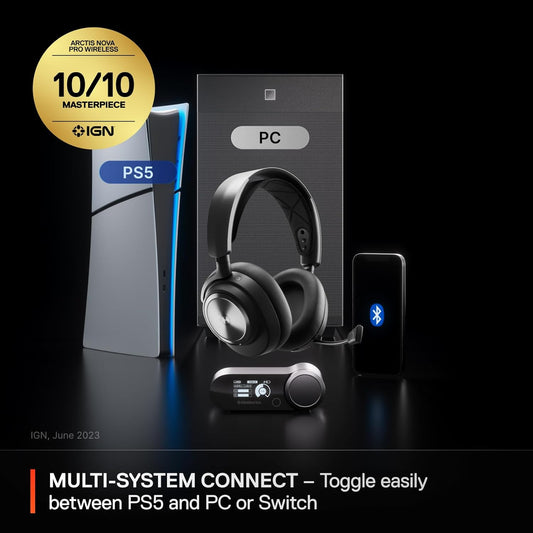 SteelSeries Arctis Nova Pro Wireless Gaming Headset - Black