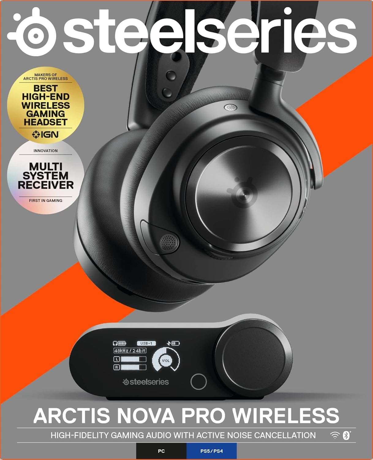 SteelSeries Arctis Nova Pro Wireless Gaming Headset - Black