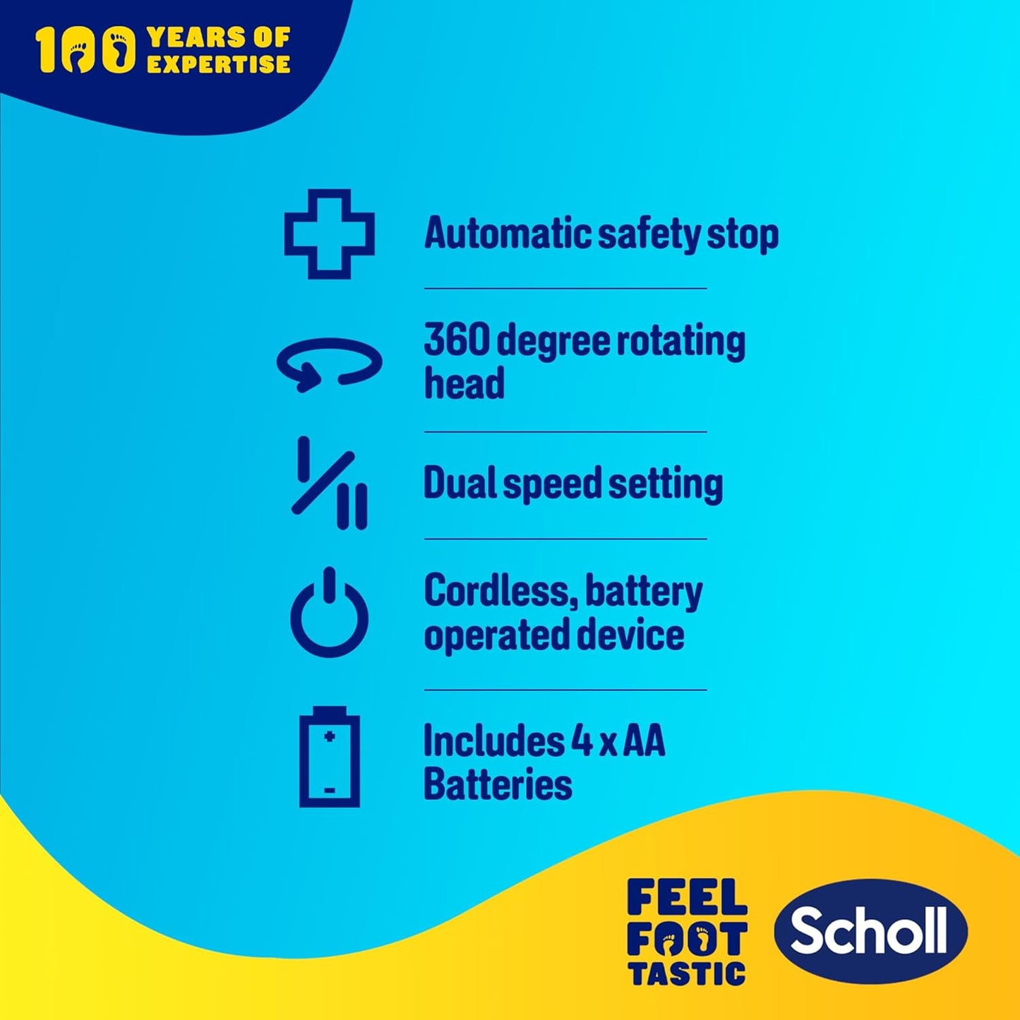 Scholl ExpertCare 2-in-1 File & Smooth Electric Foot File