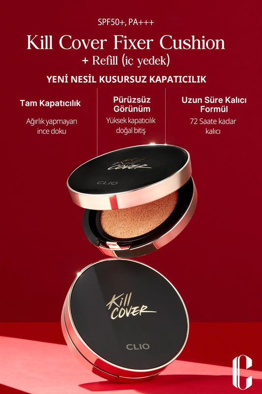 Clio Kill Cover Fixer Cushion SPF50+ Smooth Finish