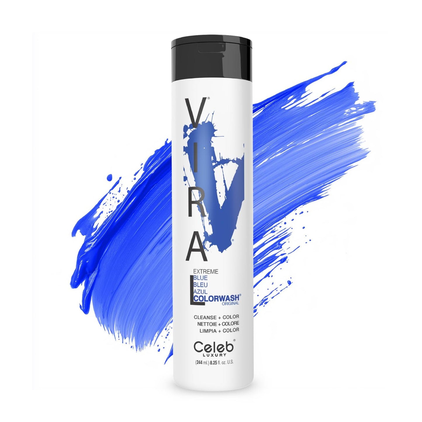 Celeb Luxury Semi Permanent Extreme Blue Colorwash Shampoo
