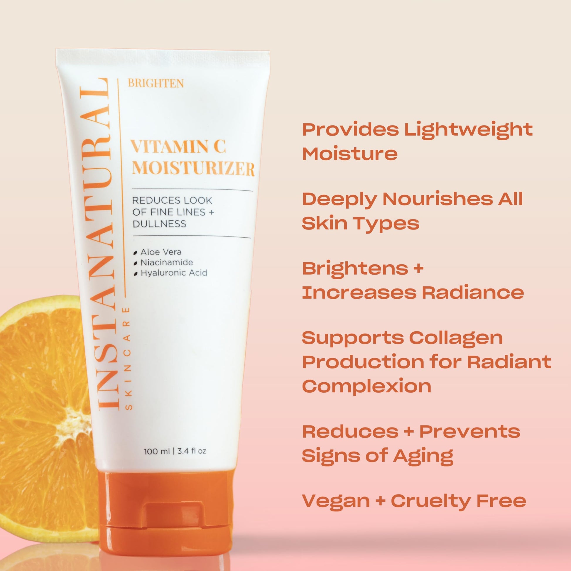 InstaNatural Vitamin C Moisturizer Cream - Anti Aging
