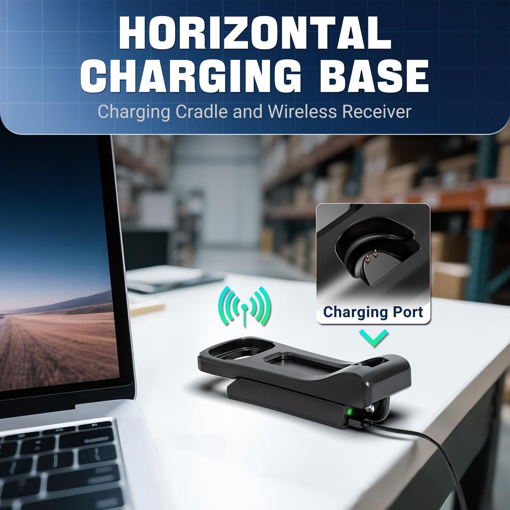 Tera Wireless 1D 2D QR Barcode Scanner with Stand