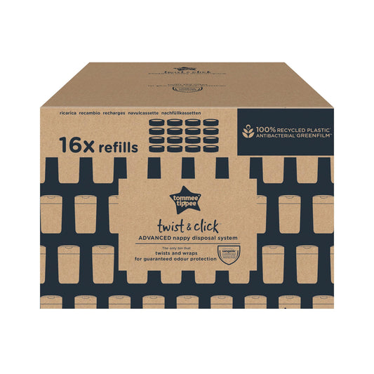 Tommee Tippee Twist & Click Nappy Bin Refill Cassette Pack