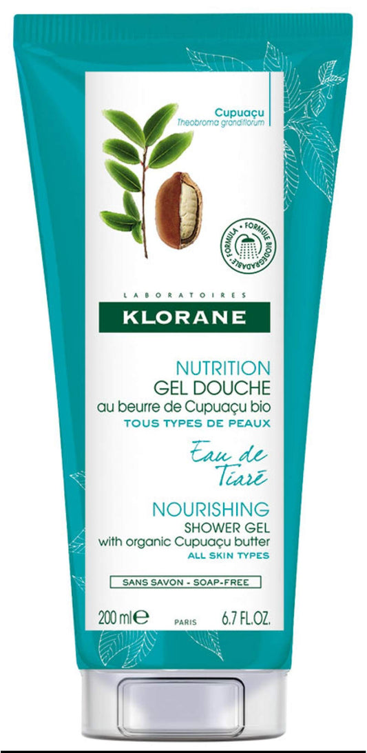 Klorane Tiaré Shower Gel with Cupuaçu Butter - 200ml