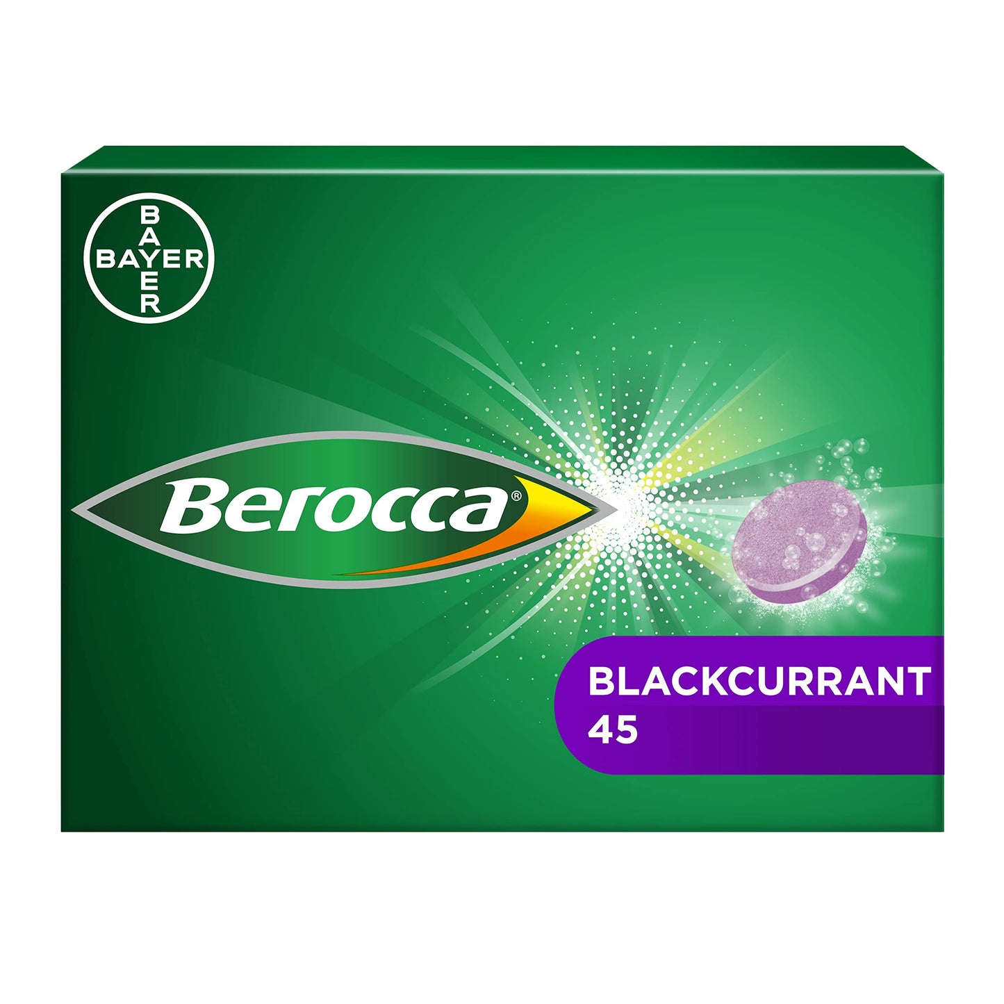 Berocca Blackcurrant Vitamin C Effervescent Tablets, 45 Count