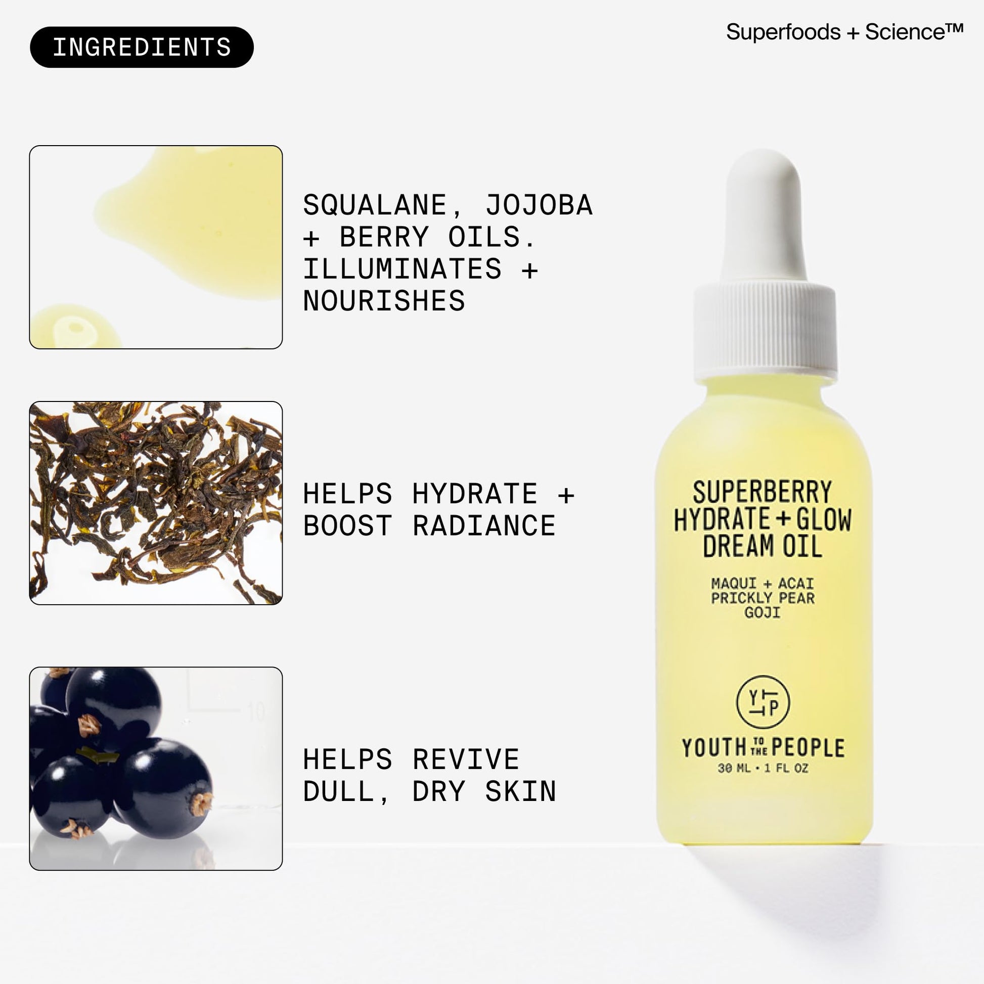 Youth To The People Superberry Glow Facial Oil - Hydrate