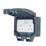Schneider IP66 Weatherproof 2 Gang Switch & 13A Socket