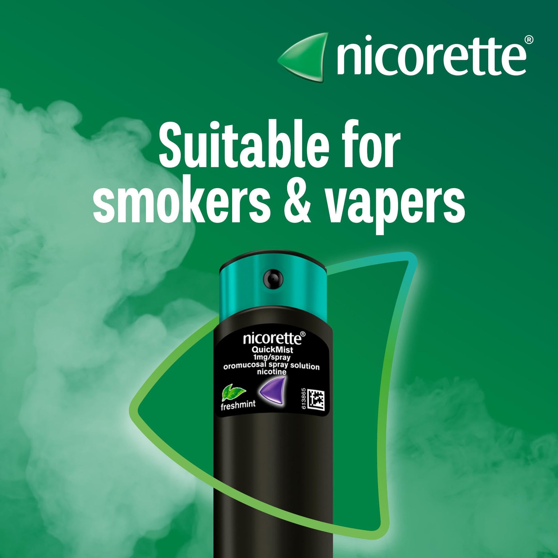 Nicorette QuickMist Freshmint Mouthspray - Fast Smoking Relief