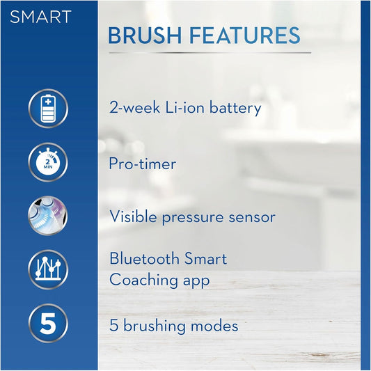 Oral-B Smart 6 Electric Toothbrush with Travel Case, 6000N (Black)