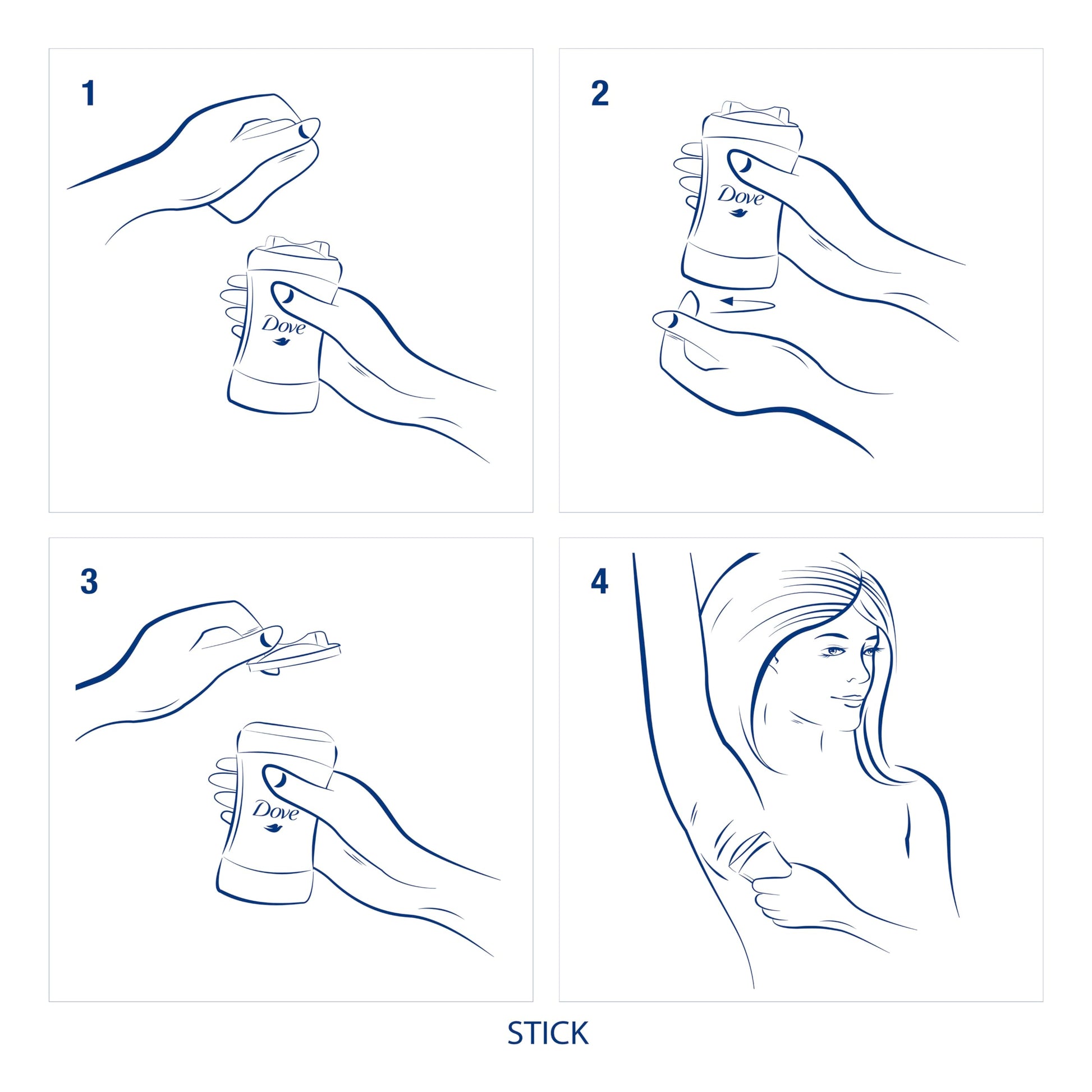 Dove Invisible Dry Antiperspirant Stick - 48H Protection