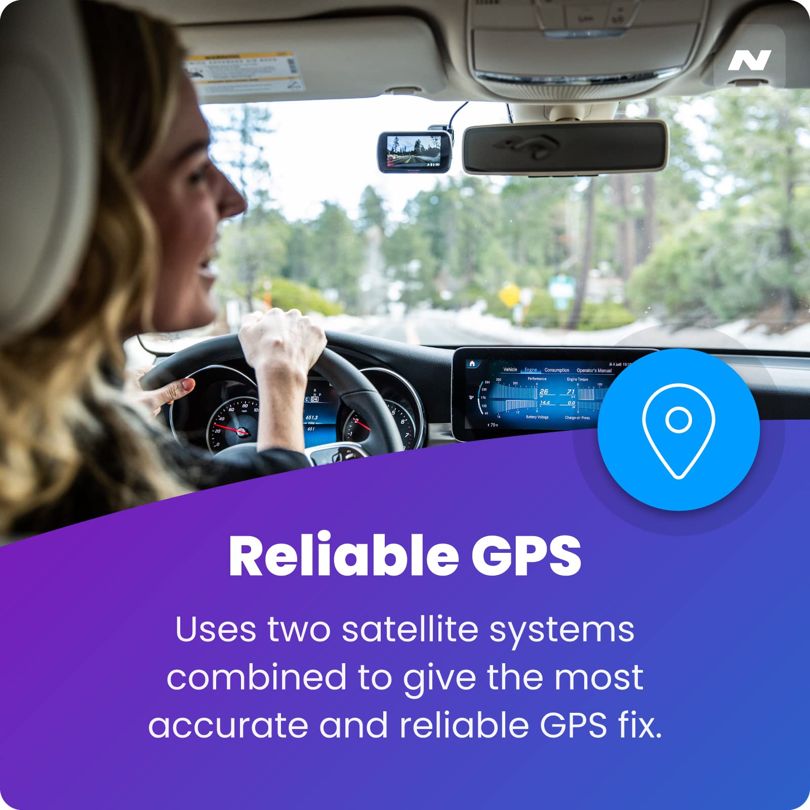 Nextbase 322GW Dash Cam - 1080p HD, WiFi, GPS & Night Vision