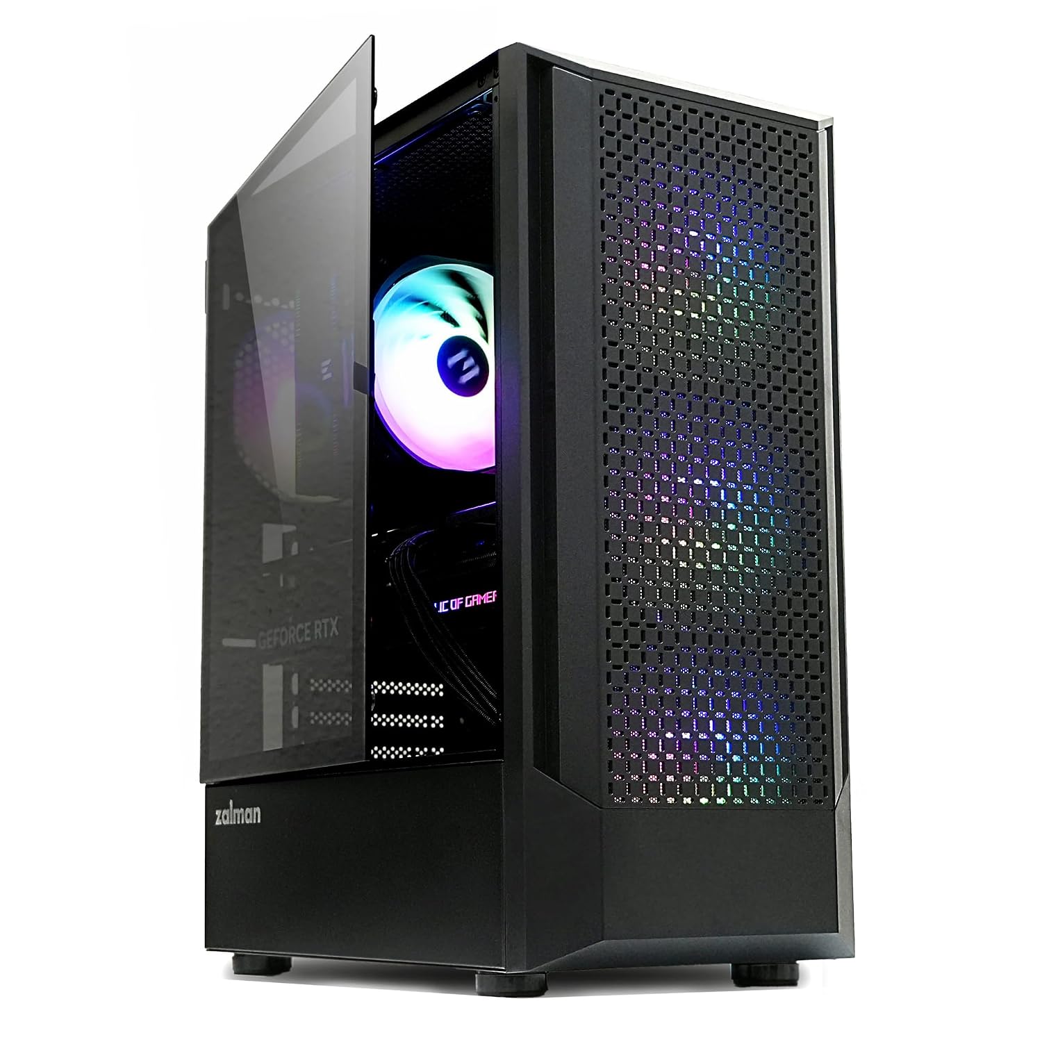 Zalman FIT ATX Mid-Tower PC Case 325mm GPU 360mm Radiator Black