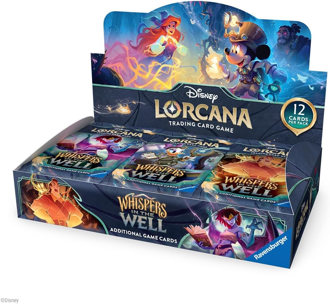 Ravensburger Disney Lorcana TCG: Whispers in The Well Booster Pack Display - 24 Packs with 12 Trading Cards Each