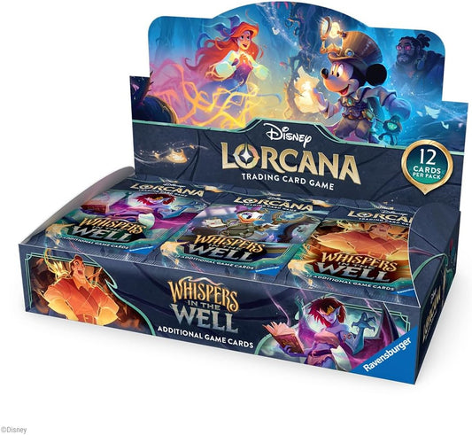 Ravensburger Disney Lorcana TCG: Whispers in The Well Booster Pack Display - 24 Packs with 12 Trading Cards Each