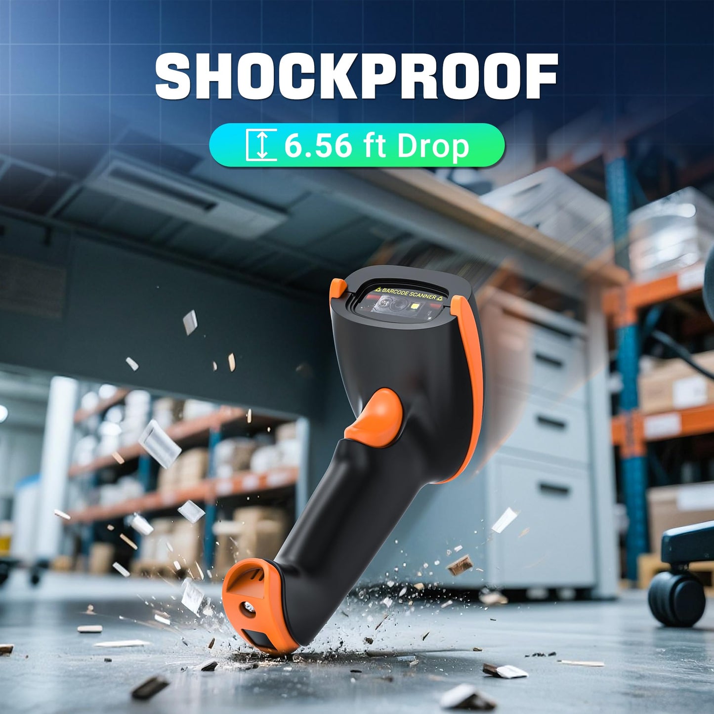 Tera Wireless 1D 2D QR Barcode Scanner with Stand