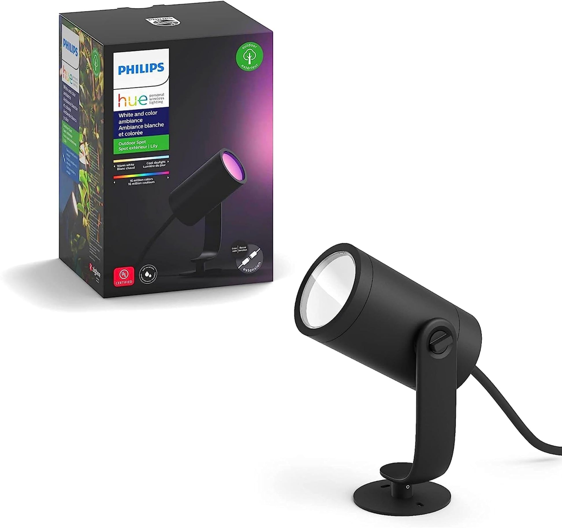 Philips Hue Lily Outdoor LED Spotlight Extension - Smart Garden Light