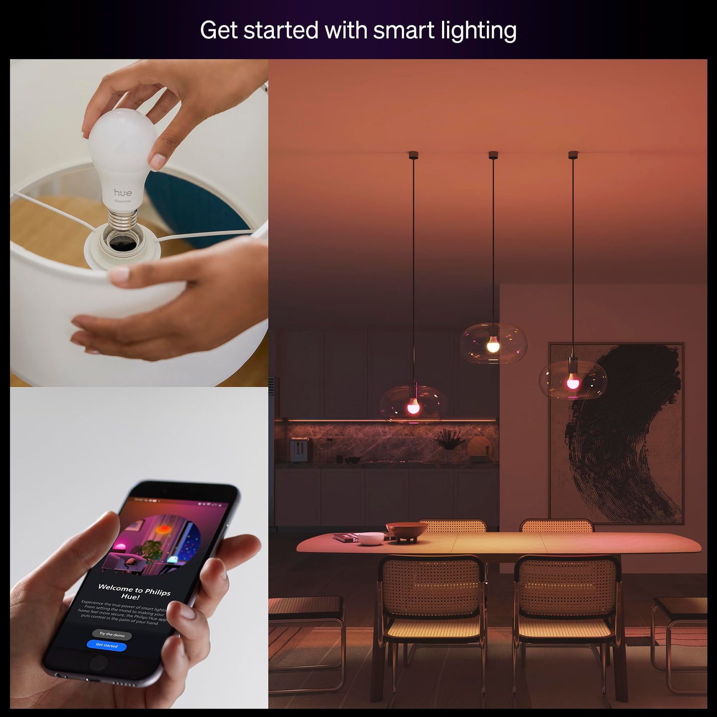 Philips Hue Essential Smart LED Bulb White & Color