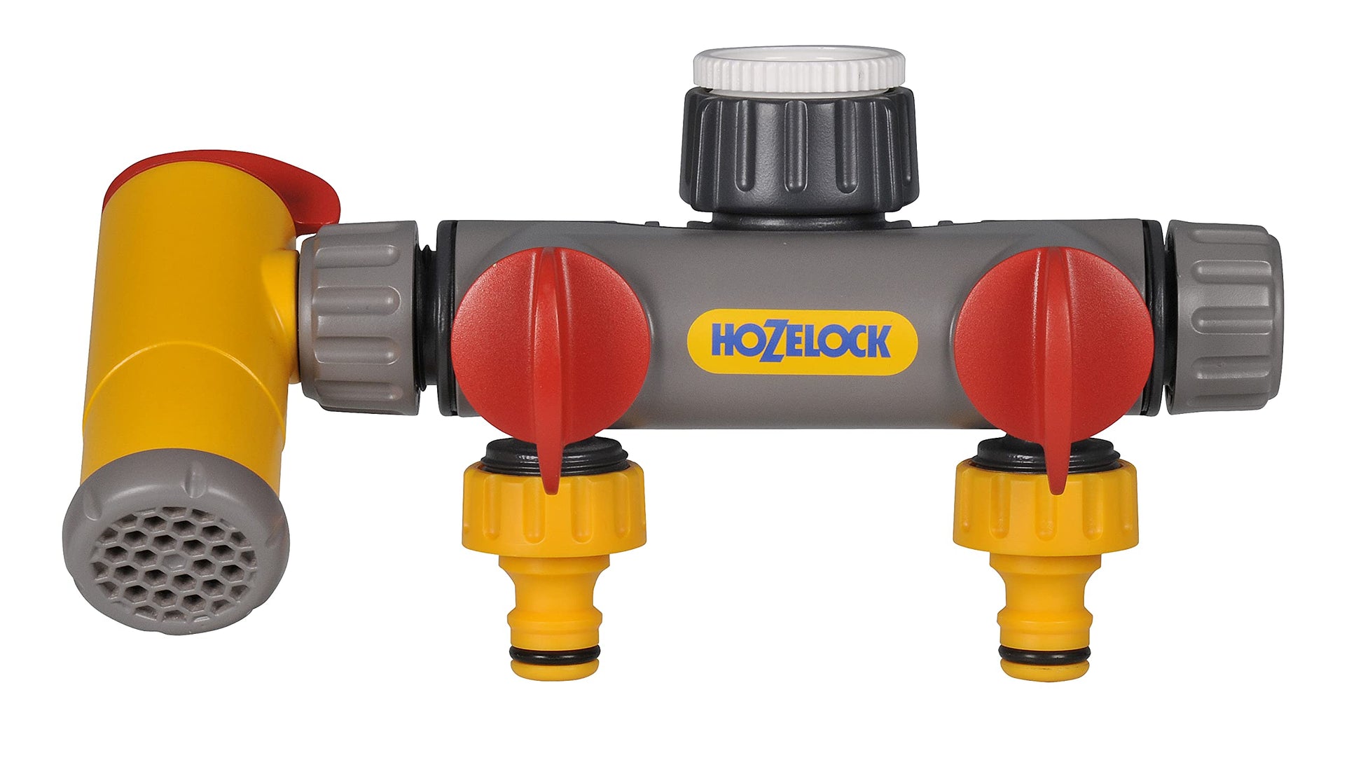 Hozelock 3-Way Multi-Tap Connector with Flow Control