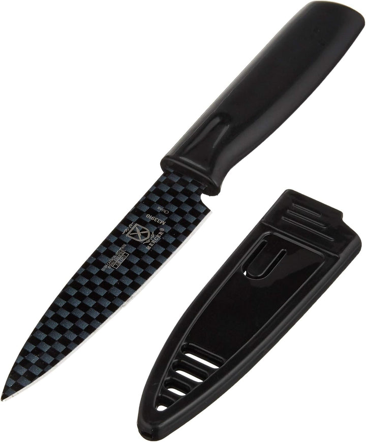 Mercer Culinary Non-Stick Paring Knife 4 Inch Black 1 Pack