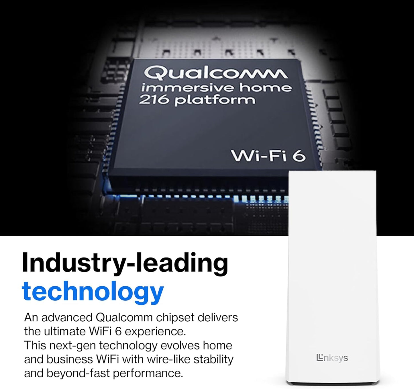 Linksys Velop MX8400 Tri-Band Whole Home Mesh WiFi 6 System