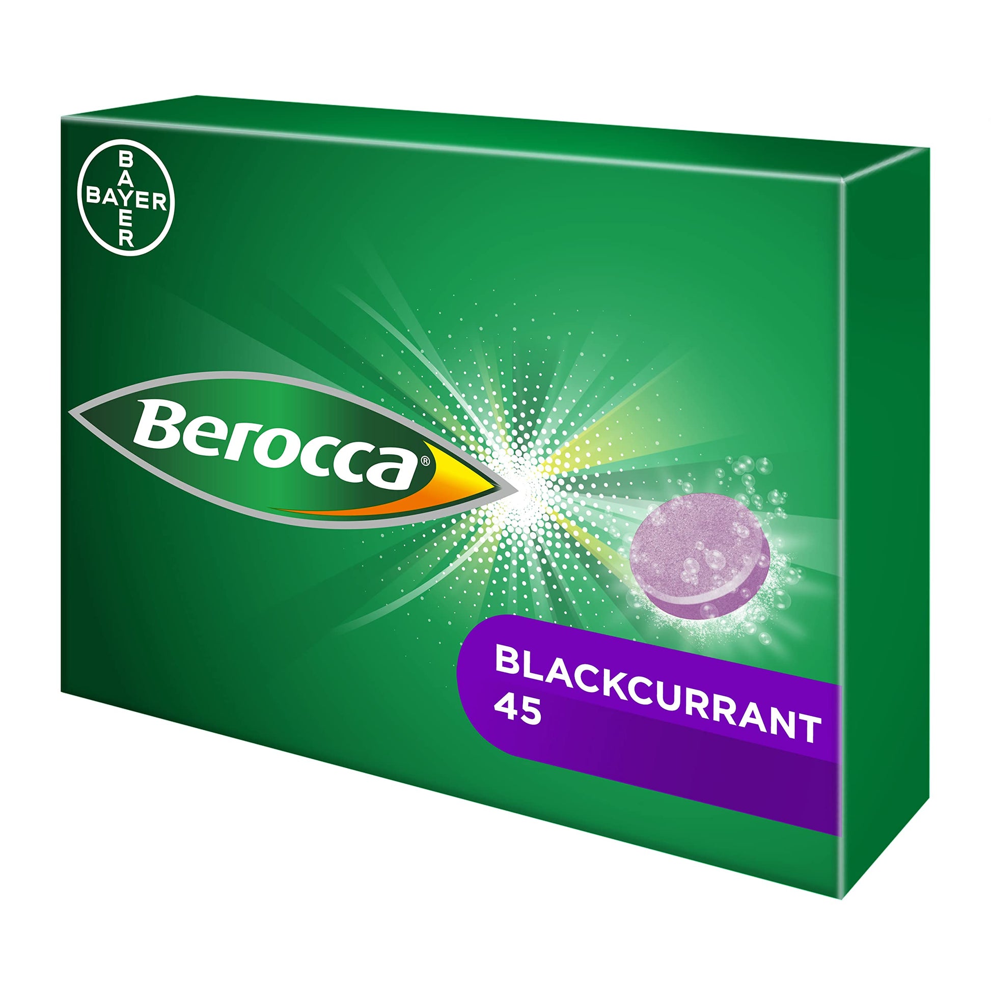 Berocca Blackcurrant Vitamin C Effervescent Tablets, 45 Count