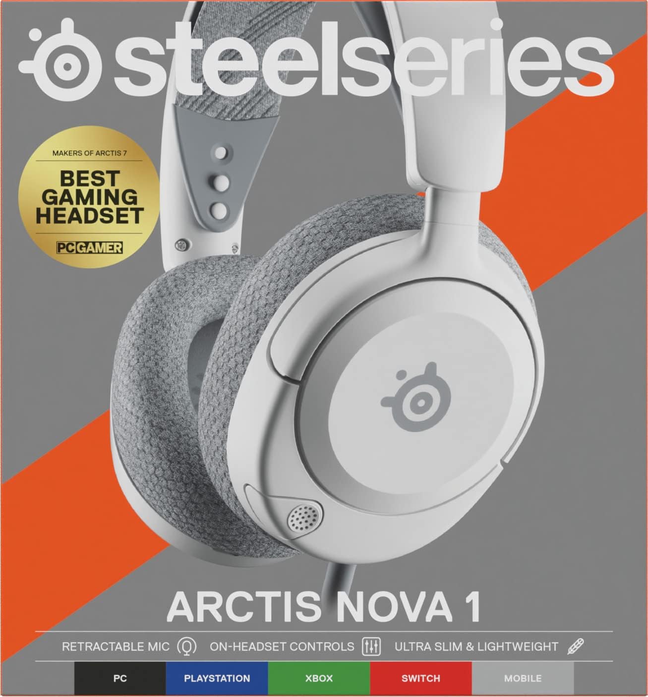 SteelSeries Arctis Nova 1 Gaming Headset - White