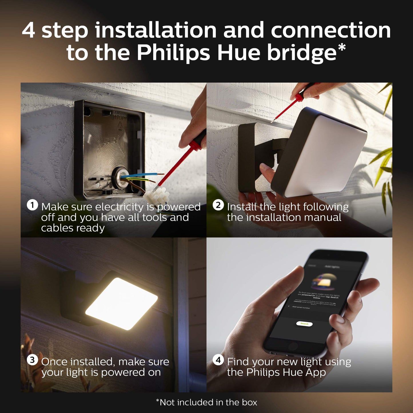 Philips Hue Outdoor Smart Floodlight - Color & White Light