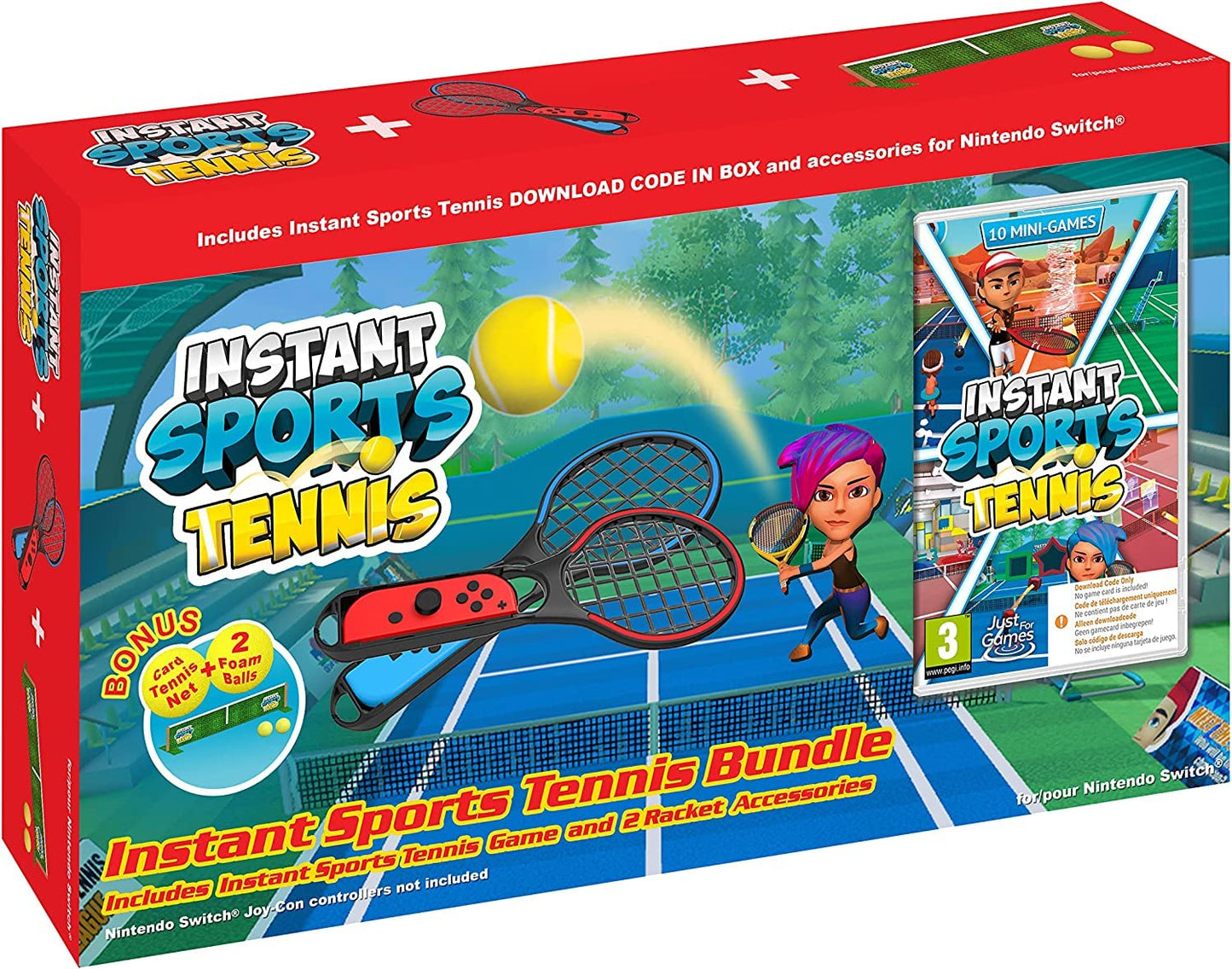 Instant Sports Tennis Bundle for Nintendo Switch Console