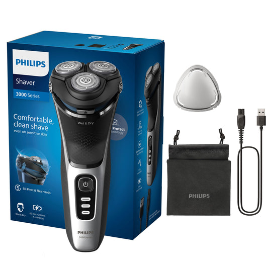 Philips Series 3000 Electric Shaver for Men - Wet & Dry