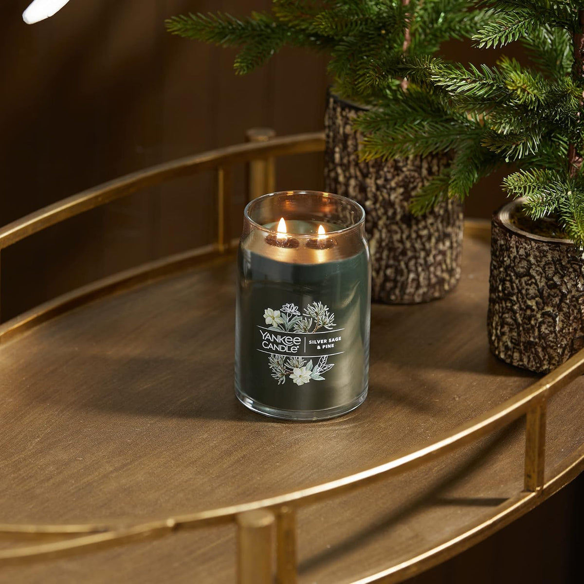 Yankee Candle Signature Large Scented Jar Candle - Silver Sage & Pine