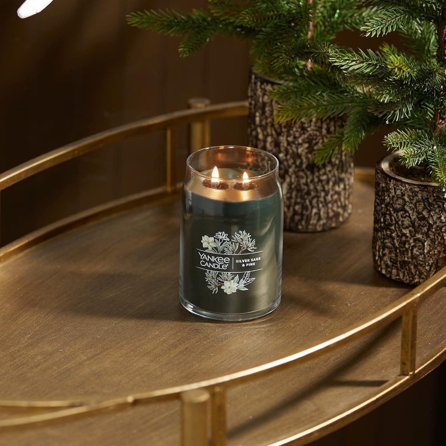 Yankee Candle Signature Large Scented Jar Candle - Silver Sage & Pine