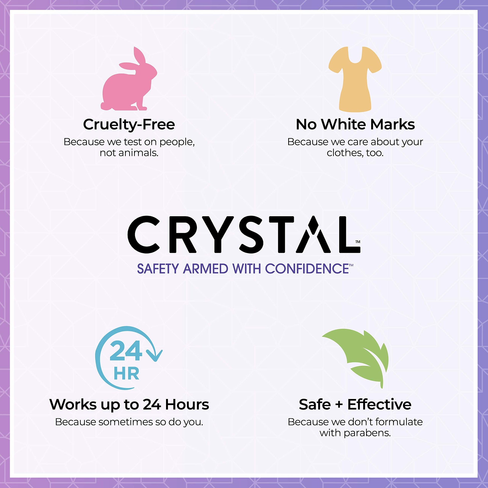 Crystal Essence Mineral Deodorant Roll-On - Lavender & Tea