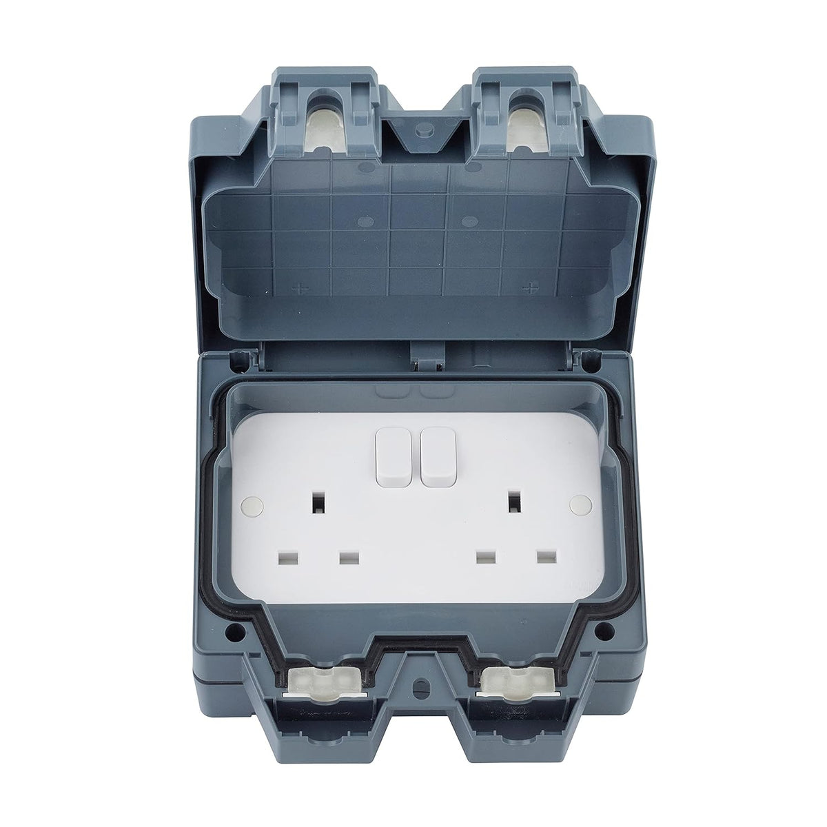 Schneider IP66 Weatherproof 2 Gang Switch & 13A Socket