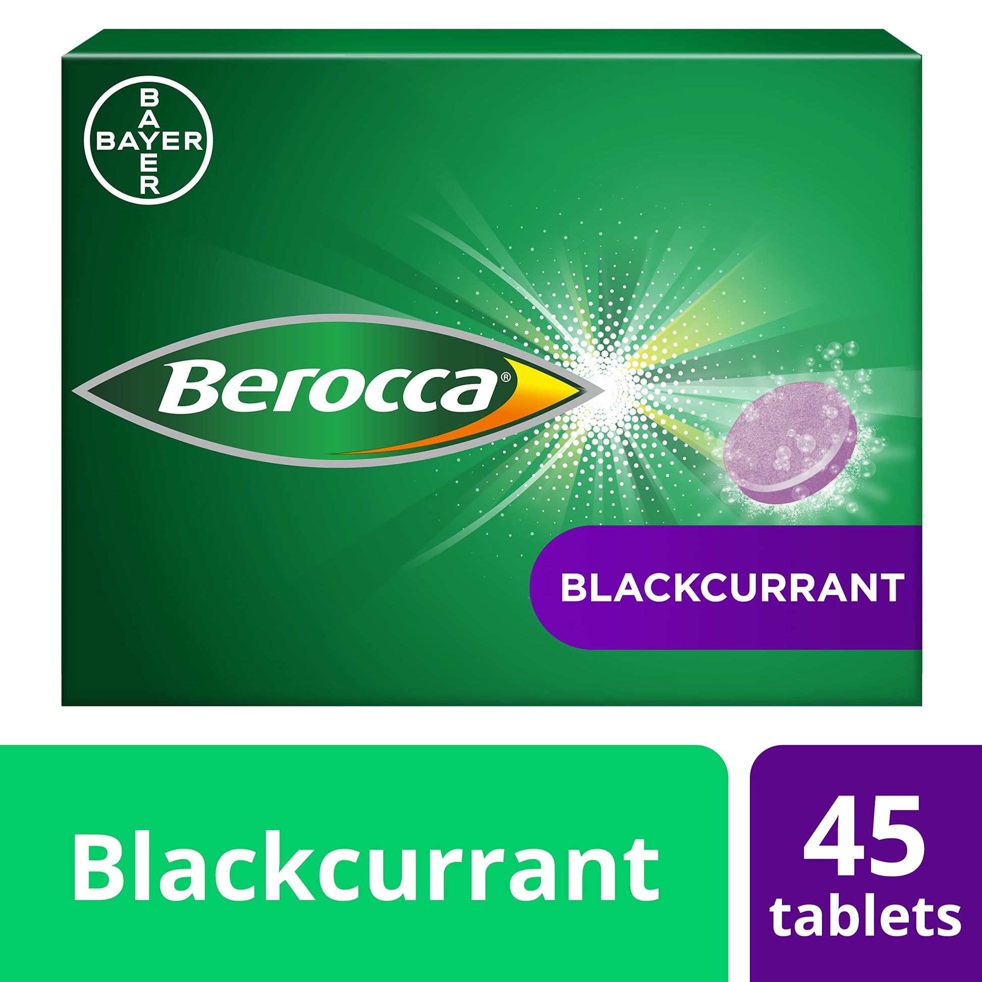 Berocca Blackcurrant Vitamin C Effervescent Tablets, 45 Count