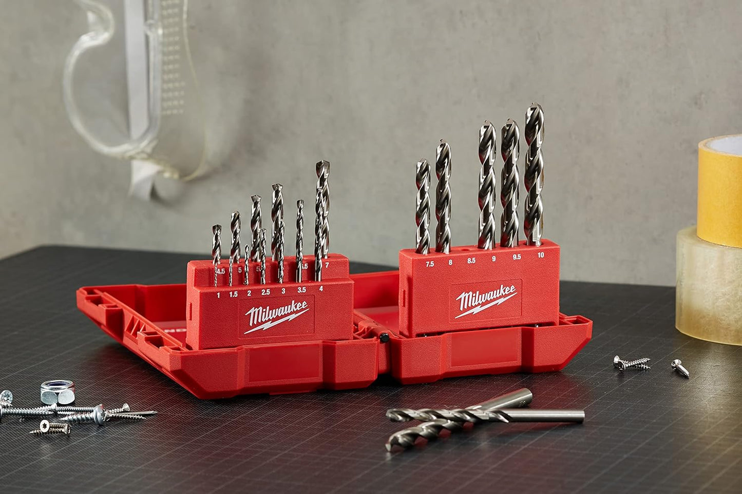Milwaukee Drill Set 19 Piece - Durable 1-10mm Precision Bits