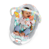 Bright Starts Comfy Baby Bouncer Soothing Vibrations Infant Seat 0-6M Animals Theme