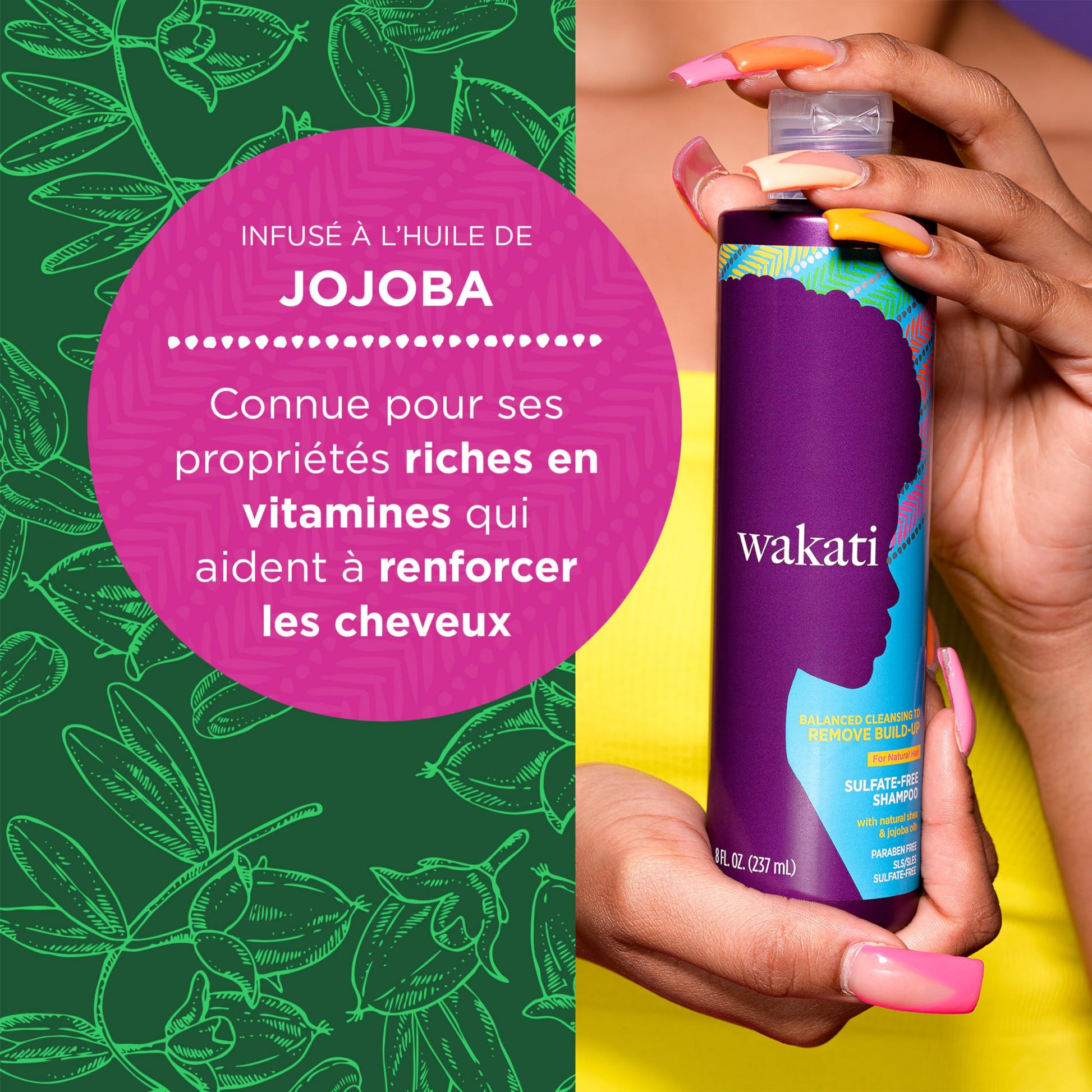 Wakati Sulfate-Free Shampoo for Natural Afro Hair 235ml