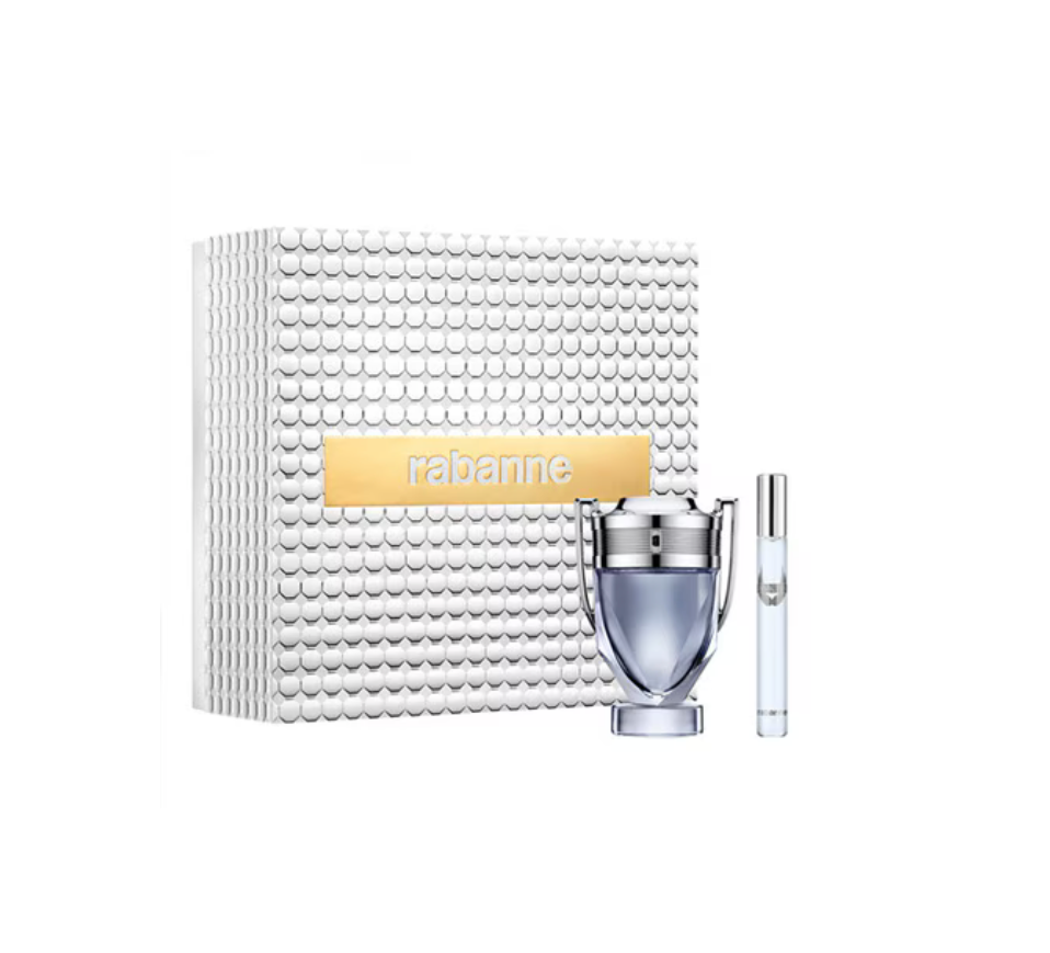 Paco Rabanne Invictus Eau de Toilette Gift Set Spray 100ML and Travel Spray 10ml