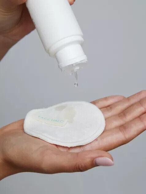 Face Halo Washable Bamboo Makeup Remover Pads & Wash Bag, 8 Reusable Face Pads