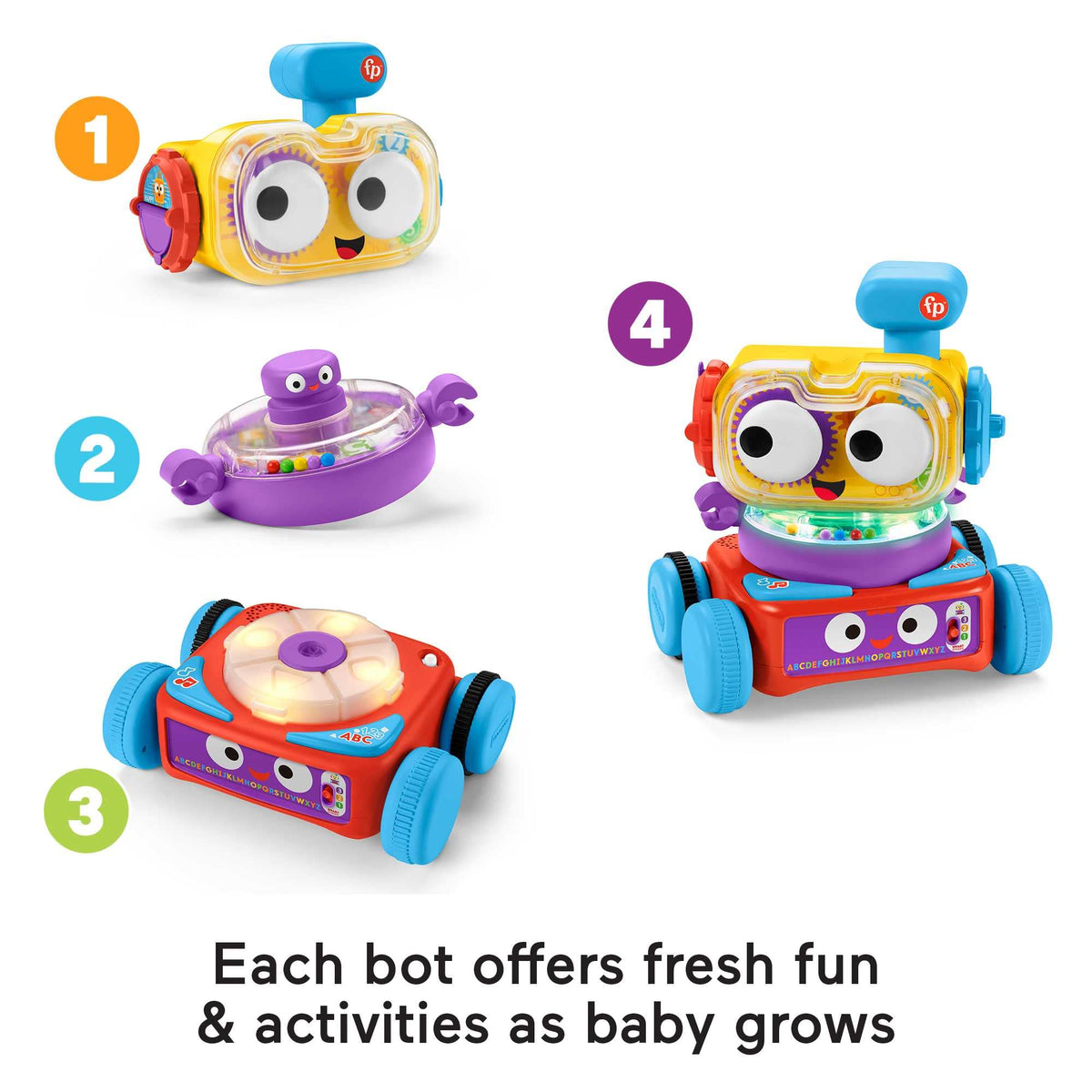 Fisher-Price 4-in-1 Ultimate Learning Bot 6m+ Electronic Activity Toy