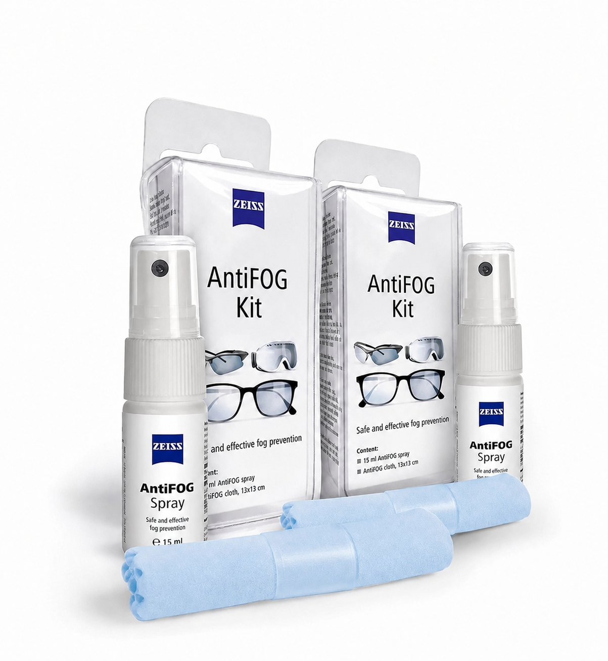 ZEISS Anti Fog Kit De-Misting Treatment for Glasses (Twin Pack)
