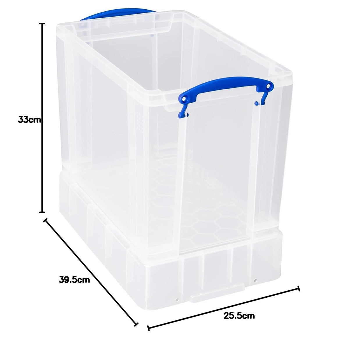 Really Useful Plastic Storage Box 19 Litre Clear with XL Lid