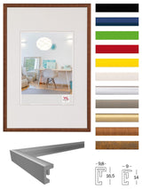 Walther Design Glass Picture Frame in Black 50 x 70 cm Modern Lifestyle Range