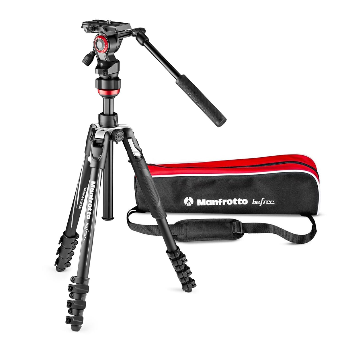 Manfrotto Befree Travel Lightweight Fluid Drag Video Tripod Kit